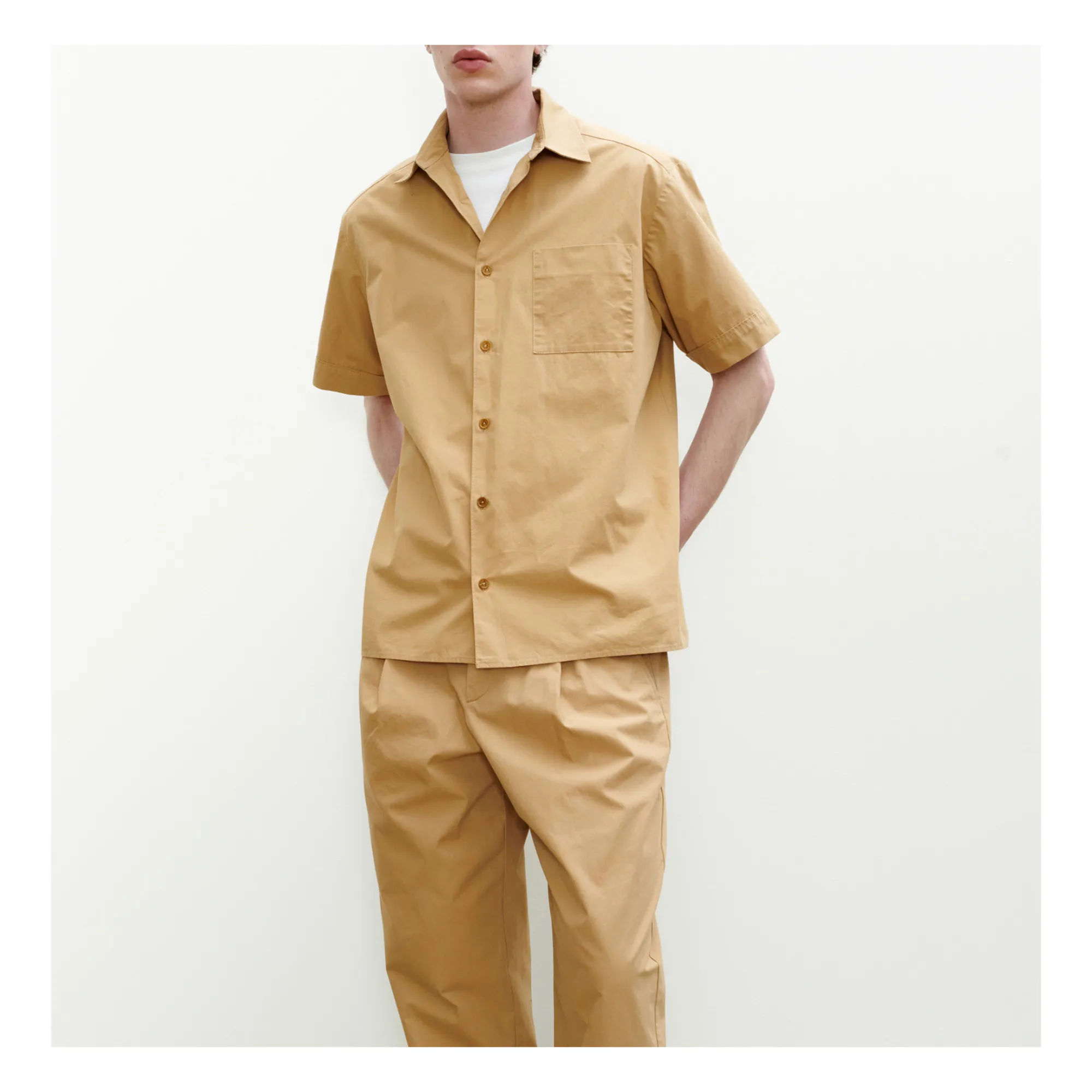 A.p.c. Beige Ross Organic Cotton Shirt