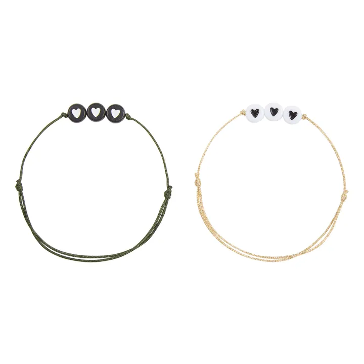 Bracciale Duo Iconico 3 Cuori | Dorato- Immagine del prodotto n°1