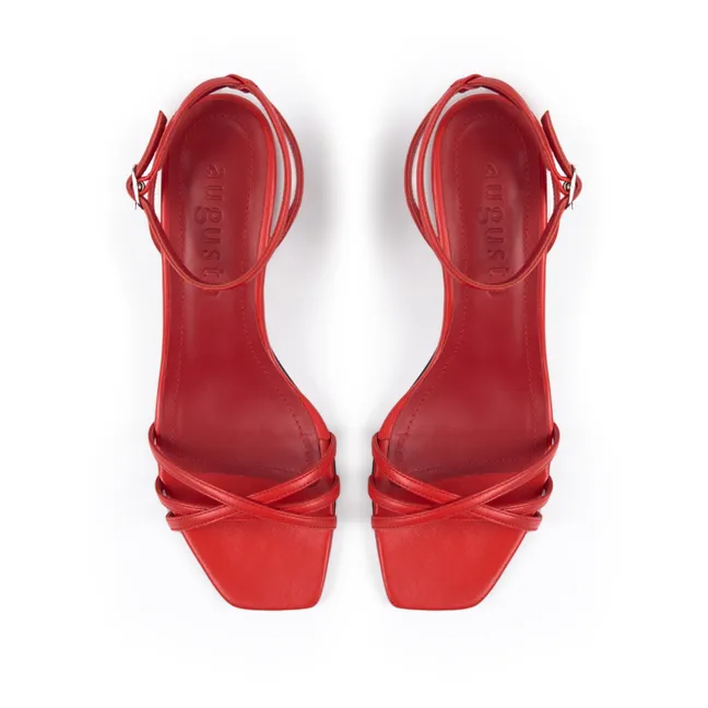 Sandales à talons Uma | Rouge