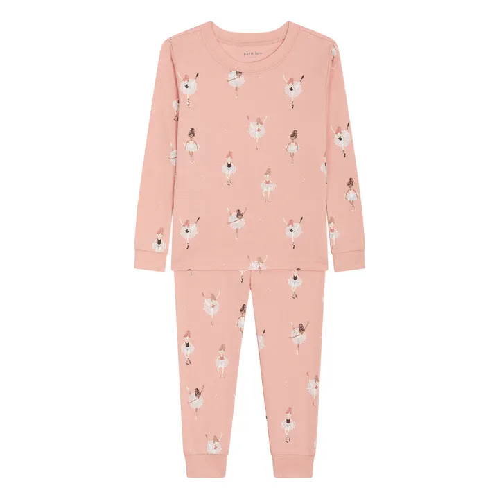 Pyjama aus Bio-Baumwolle Ballerina | Rosa- Produktbild Nr. 0