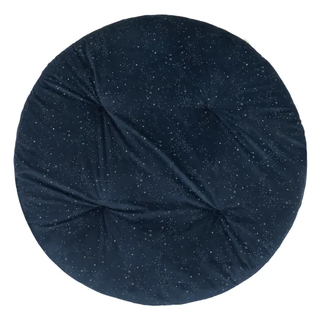 Fluffy velour play mat | Midnight blue
