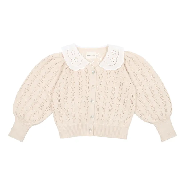 Cardigan Rodney Coton Bio | Ecru