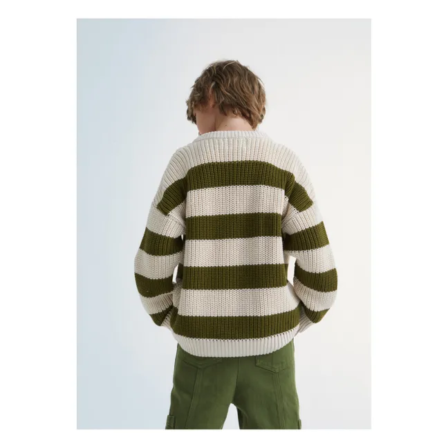 Myra Organic Cotton Sweater | Khaki