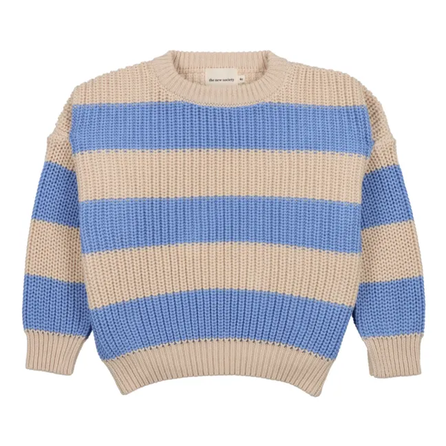 Myra Organic Cotton Sweater | Light blue