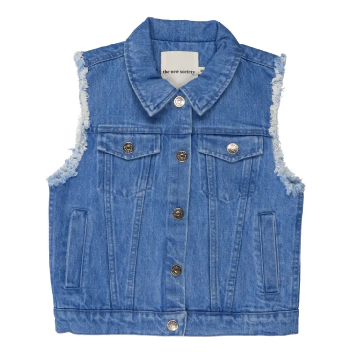 Veste en Jean Sans Manches Woodland | Bleu- Image produit n°0