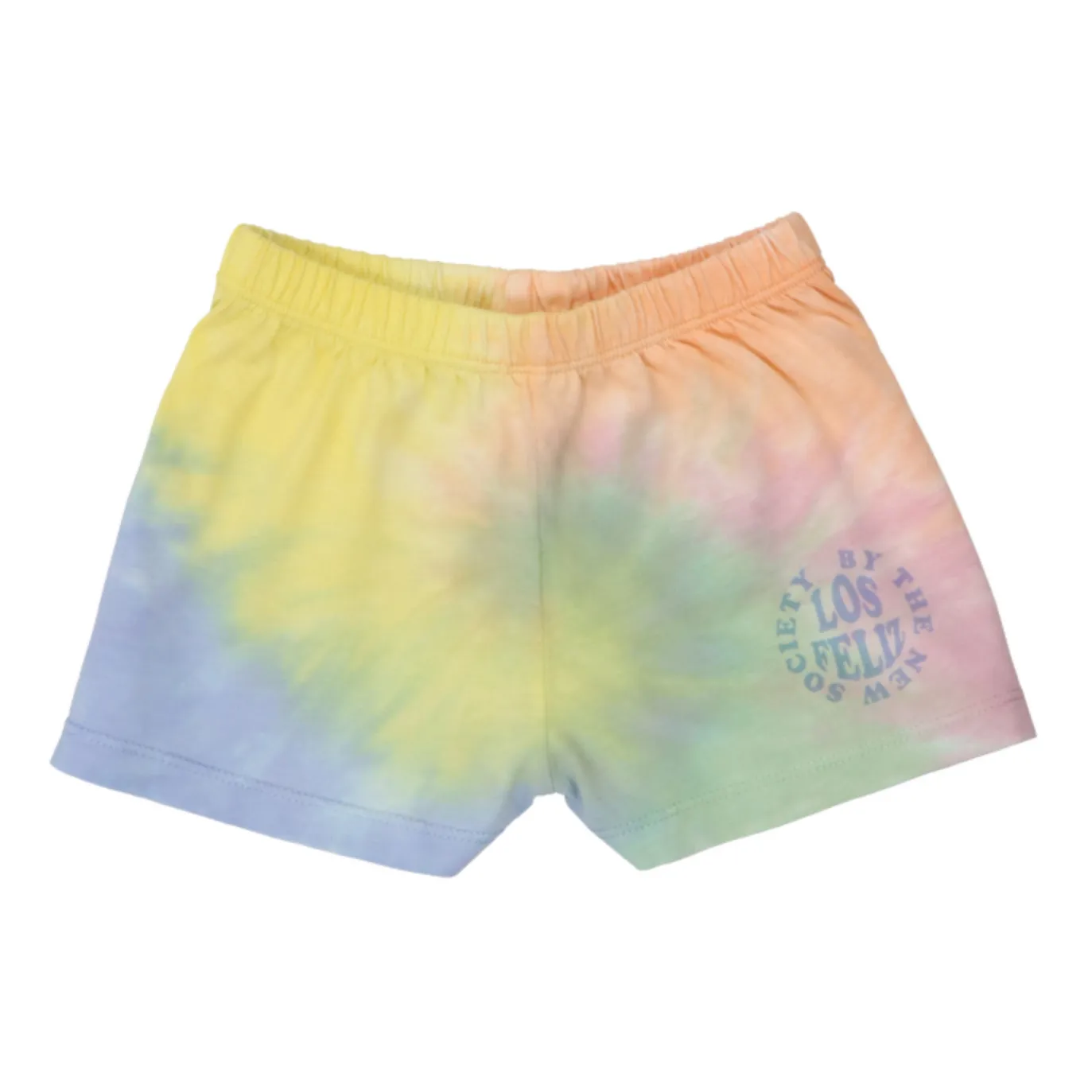 The New Society Yellow Wildshire Tie Dye Baby Shorts