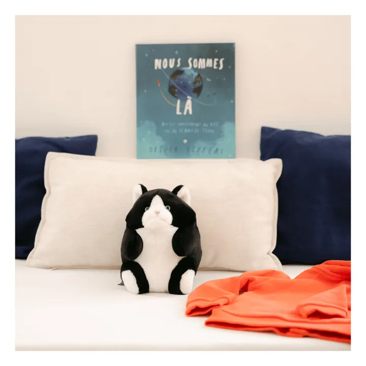 Peluche Roodoodoo Chacha le Chat | Noir- Image produit n°1
