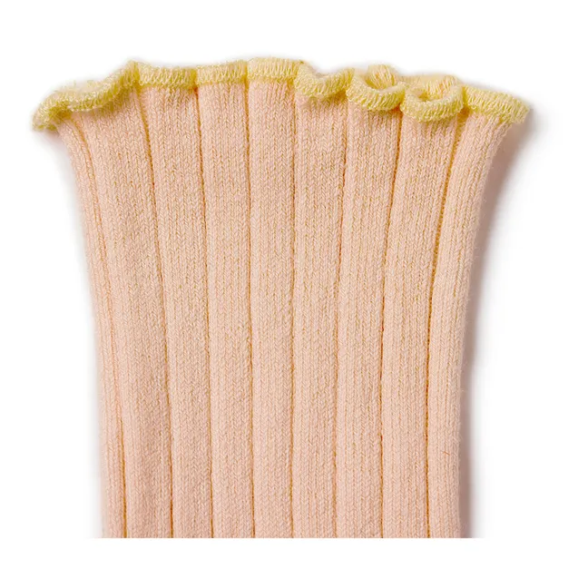 Chaussettes Delphine | Rose pâle
