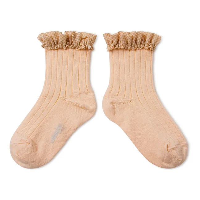 Socken Brigitte | Mattrosa
