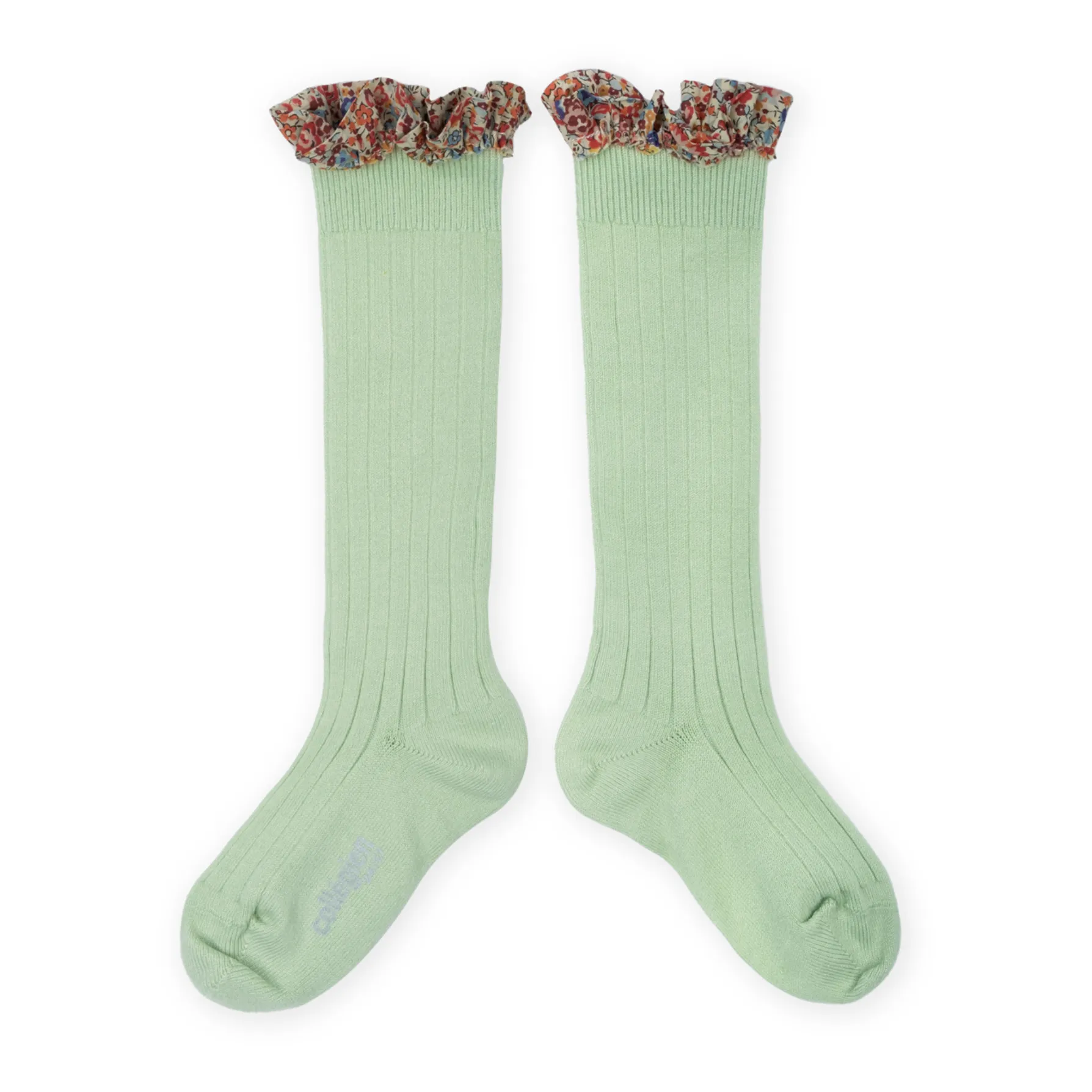 Collégien Almond Green Elisabeth Socks