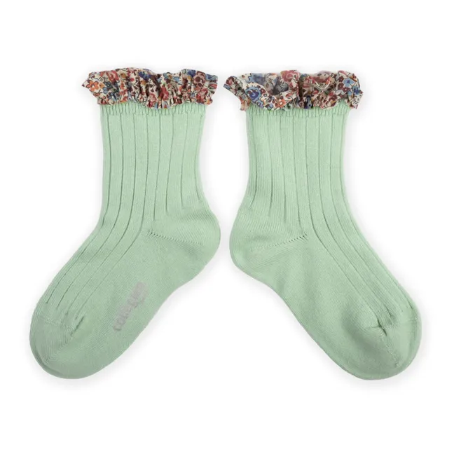 Socken Charlotte | Mandelgrün