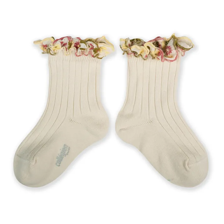 Chaussettes Anemone | Blanc cassé- Image produit n°0