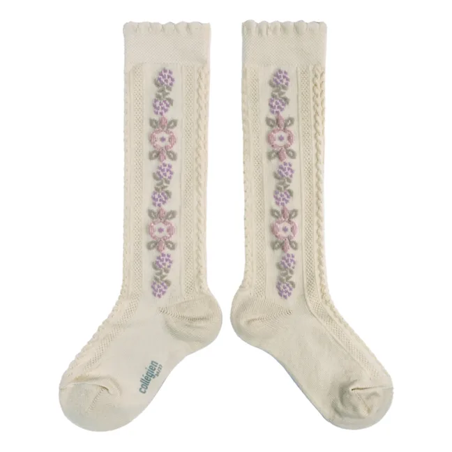 Socken Dalia | Grauweiß