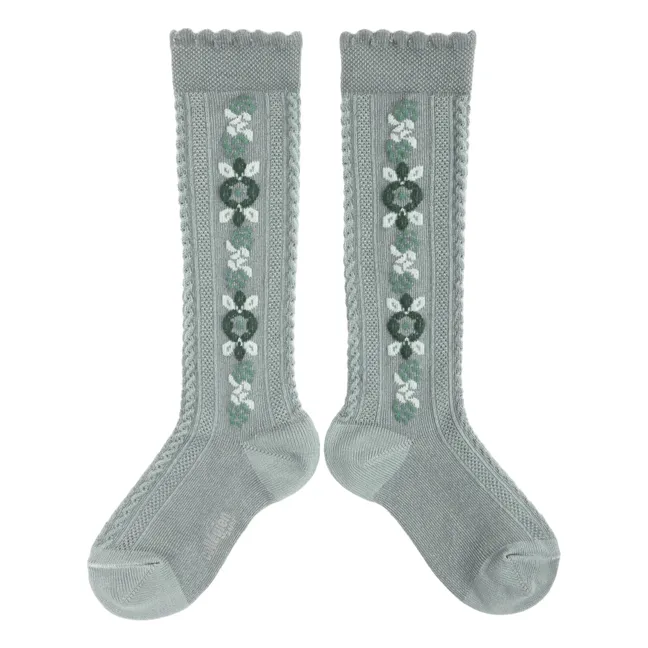 Socken Dalia | Wassergrün