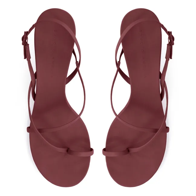 Agatha 70 sandals | Aubergine