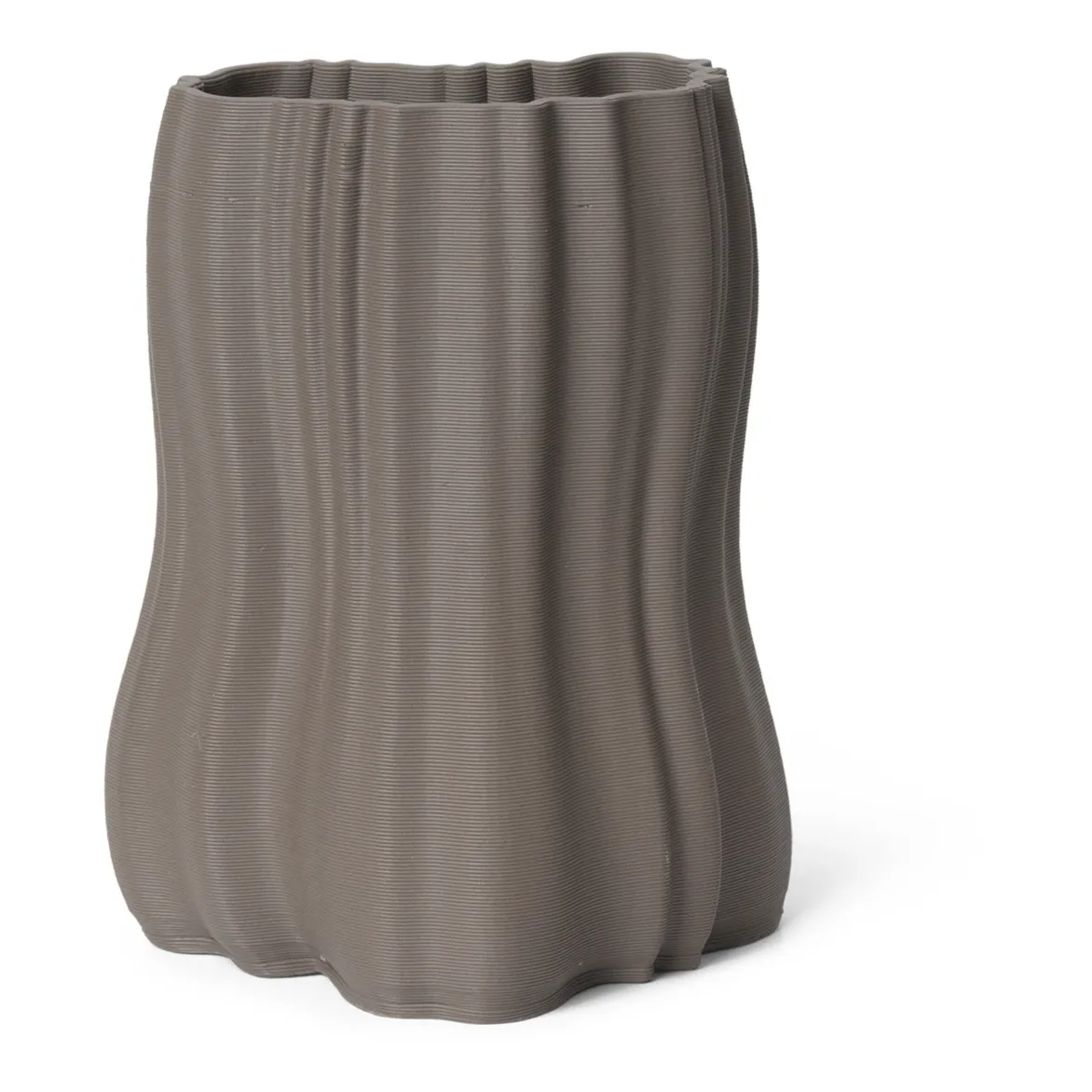 Ferm Living Charcoal Grey Moire Vase