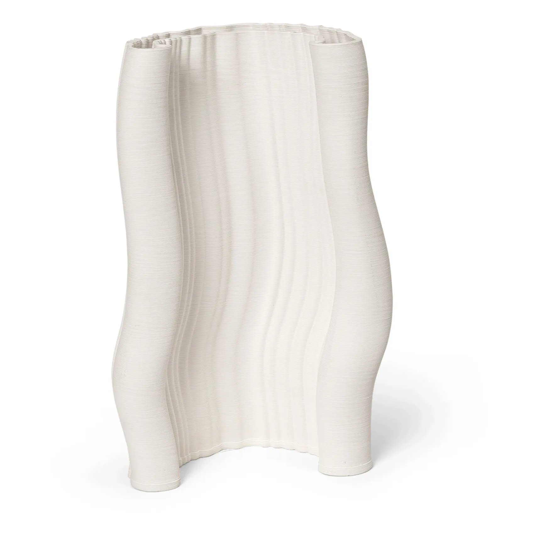 Ferm Living Off-White Moire Vase