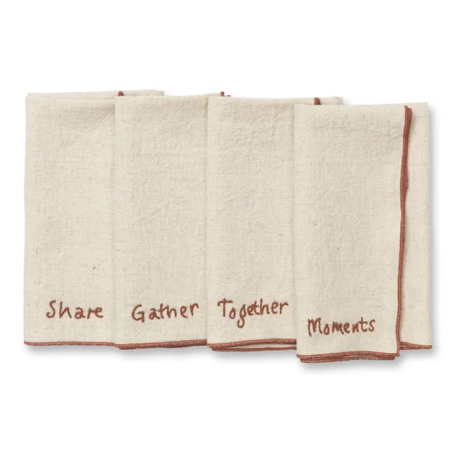 Cotton napkins - set of 4 | Beige
