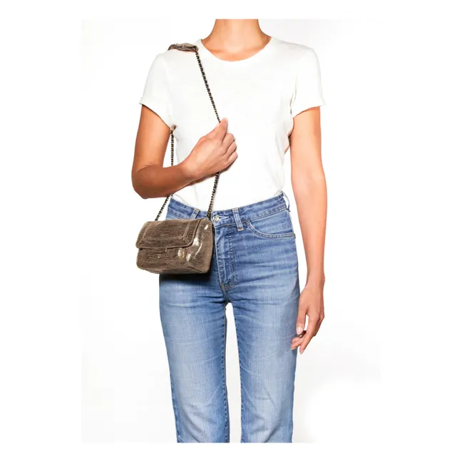 Lulu S Lamé bag | Champagne