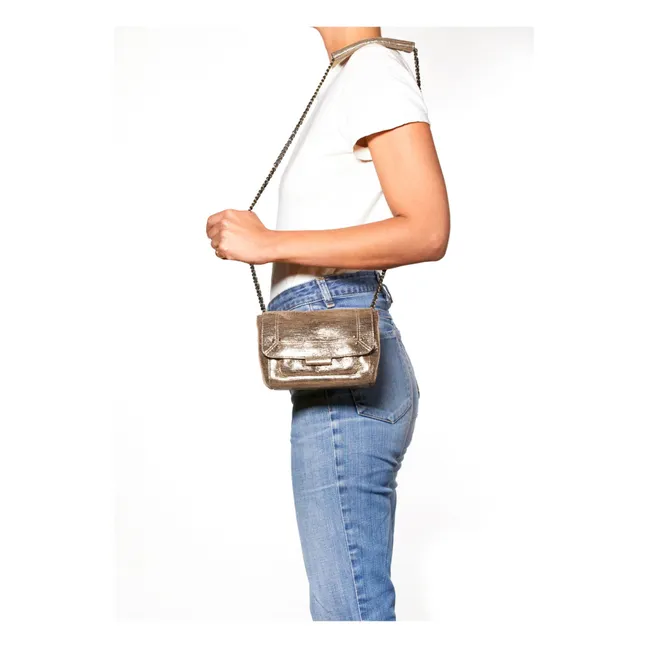 Lulu S Lamé bag | Champagne