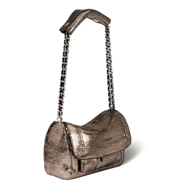 Lulu S Lamé bag | Champagne