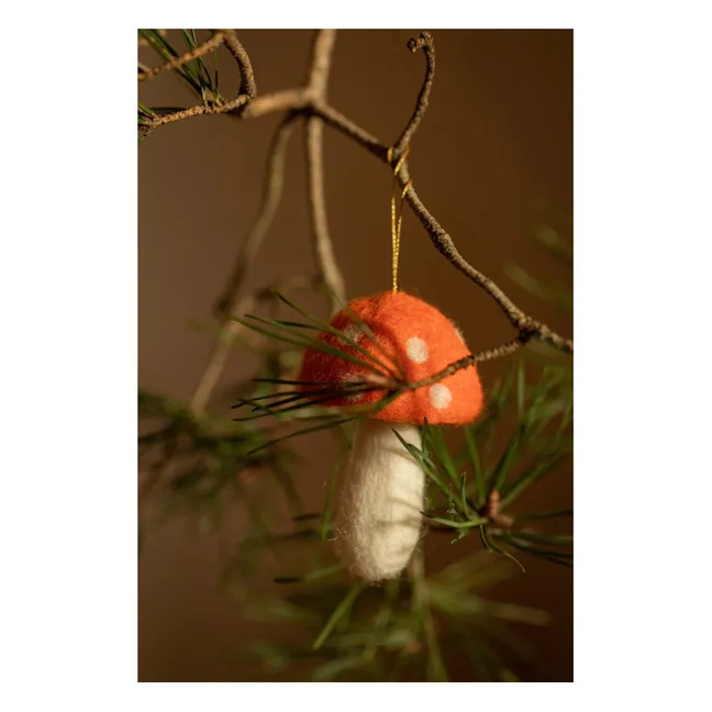 Decorative hanging mushrooms - set of 6
