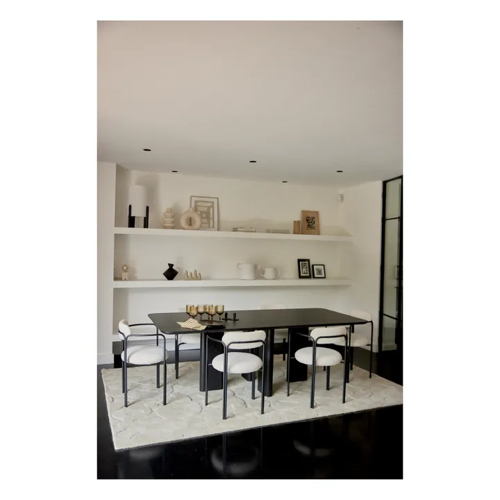 Fauteuil colombe, assise en bouclette | Crème- Image produit n°5