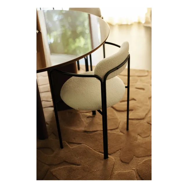 Sessel Taube, Sitzfläche aus Bouclé | Cremefarben