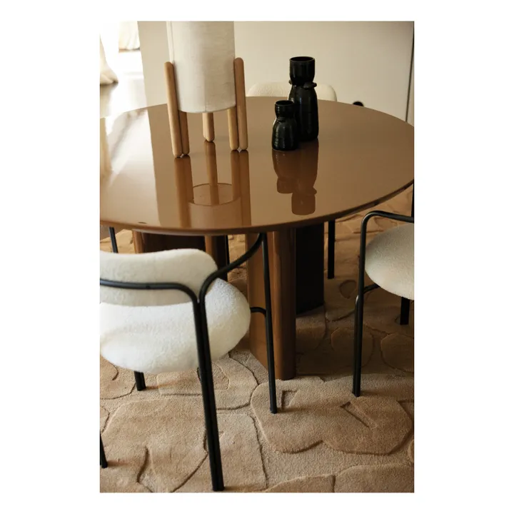 Fauteuil colombe, assise en bouclette | Crème- Image produit n°7