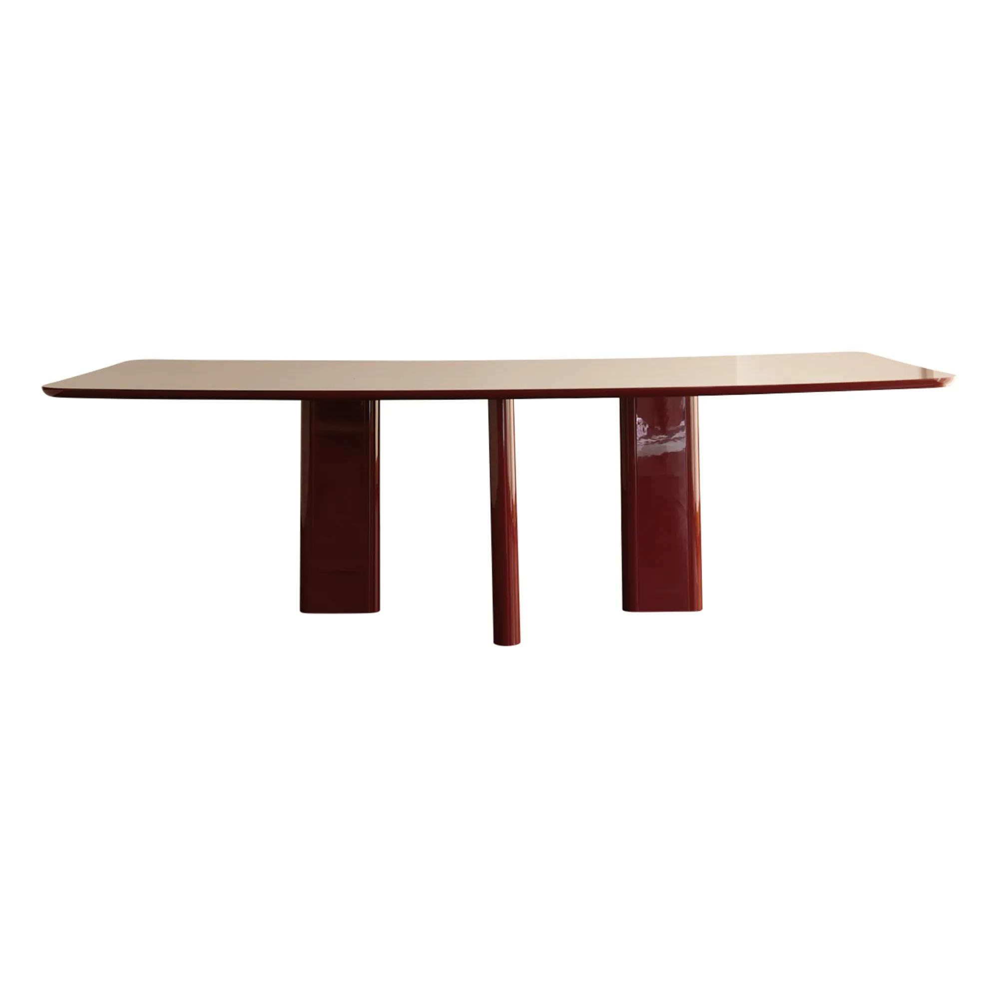 Gabrielle Paris Burgundy Joe Rectangular Dining Table