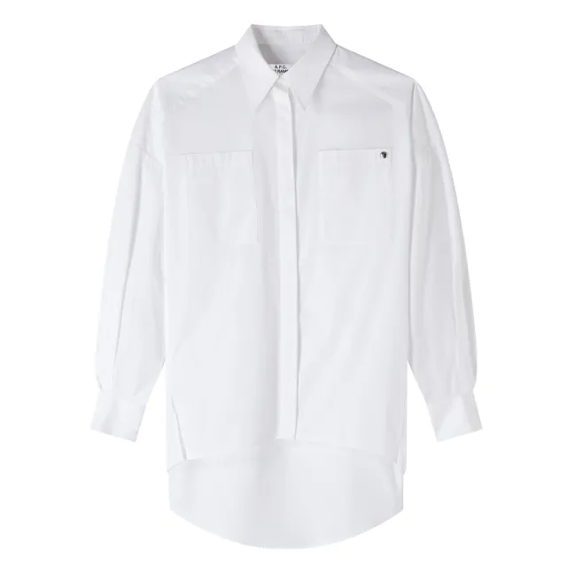 A.P.C. x Natacha Ramsay Levi Kollaboration - Warvol F Hemd aus Bio-Baumwolle | Weiß