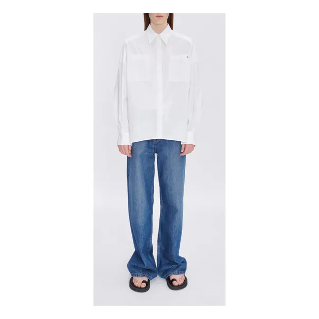 Colaboración A.P.C. x Natacha Ramsay Levi - Camisa de algodón orgánico Warvol F | Blanco