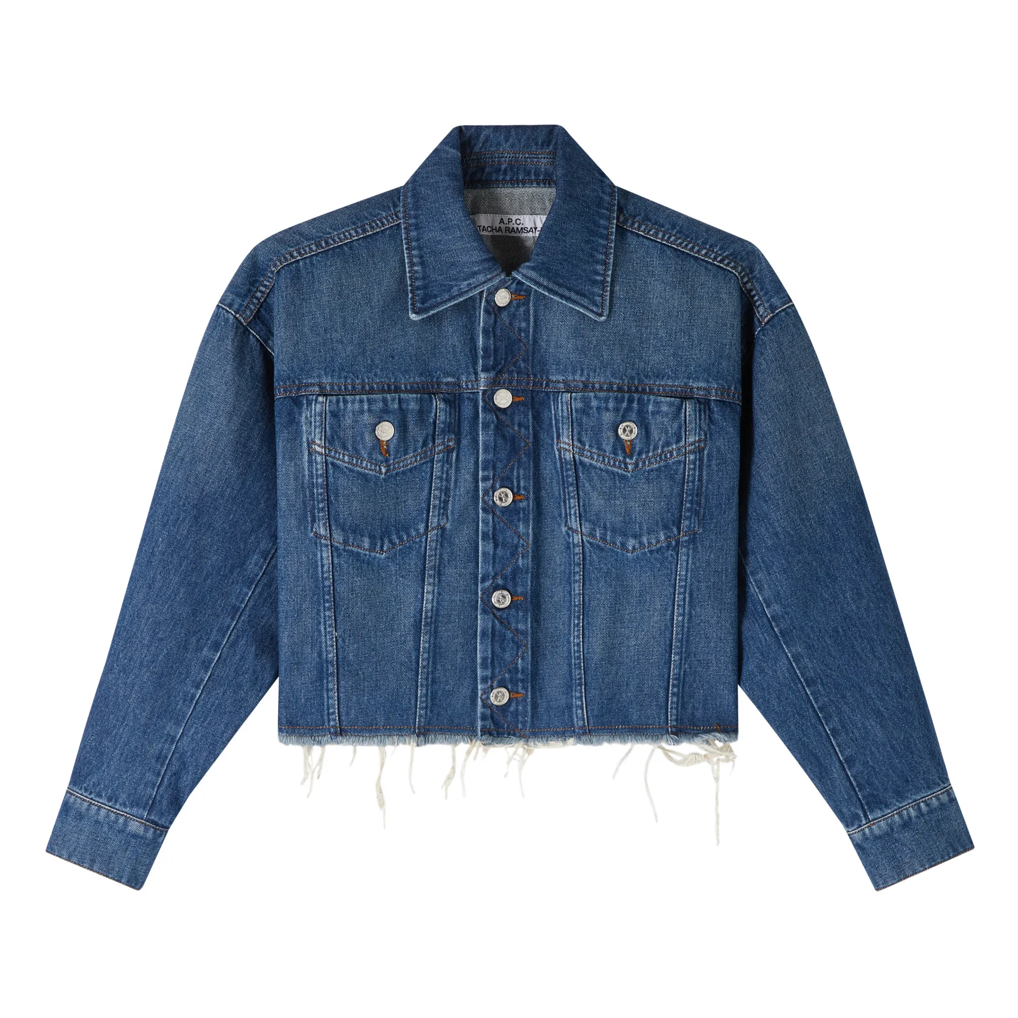 A.p.c. Indigo Blue Collaboration X Natacha Ramsay Levi - Sainters Organic Cotton Jacket