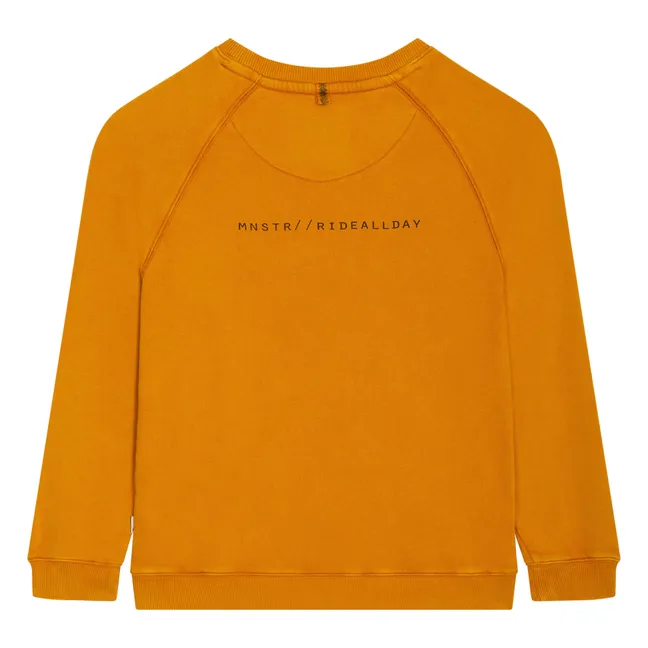 Waves Crew sweatshirt | Mustard