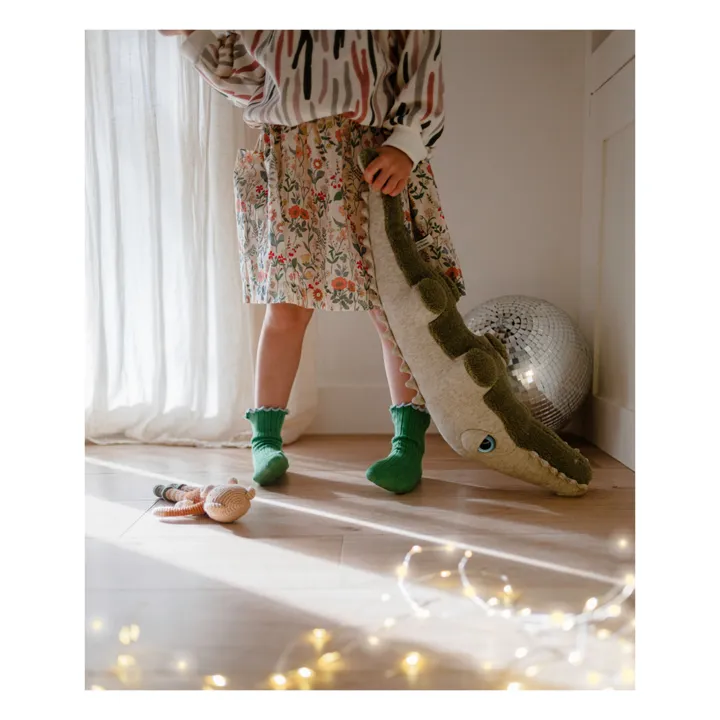 Lot Chouchou et Jupe Ruche Liberty x Smallable | Ecru- Image produit n°1