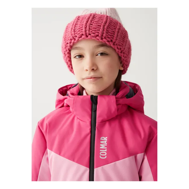 Bicolour Ski Jacket | Pink