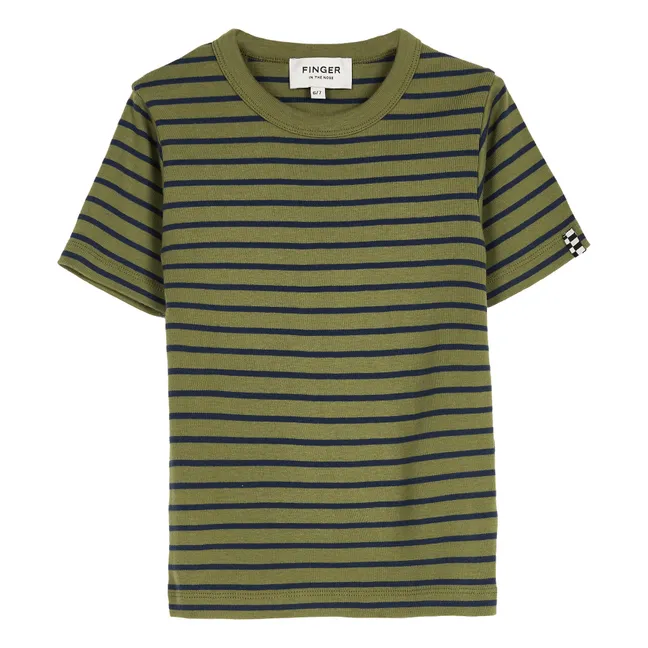 Gestreiftes T-Shirt Sail | Grün