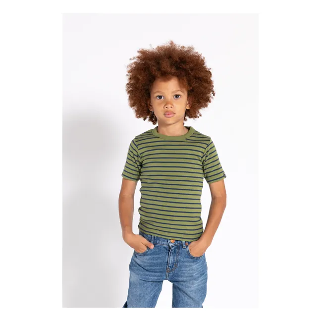 T-shirt Rayé Sail | Vert