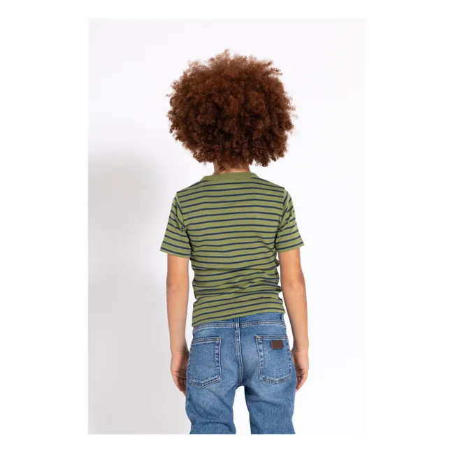 T-shirt Rayé Sail | Vert