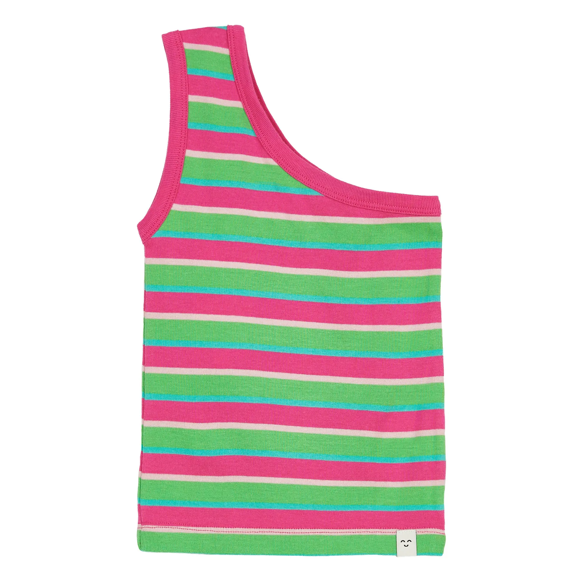 Finger In The Nose Pink Striped Tank Top Donna
