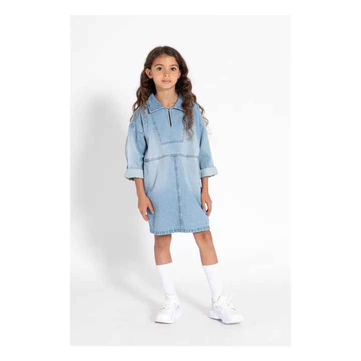 Robe Olga | Denim bleached- Image produit n°1