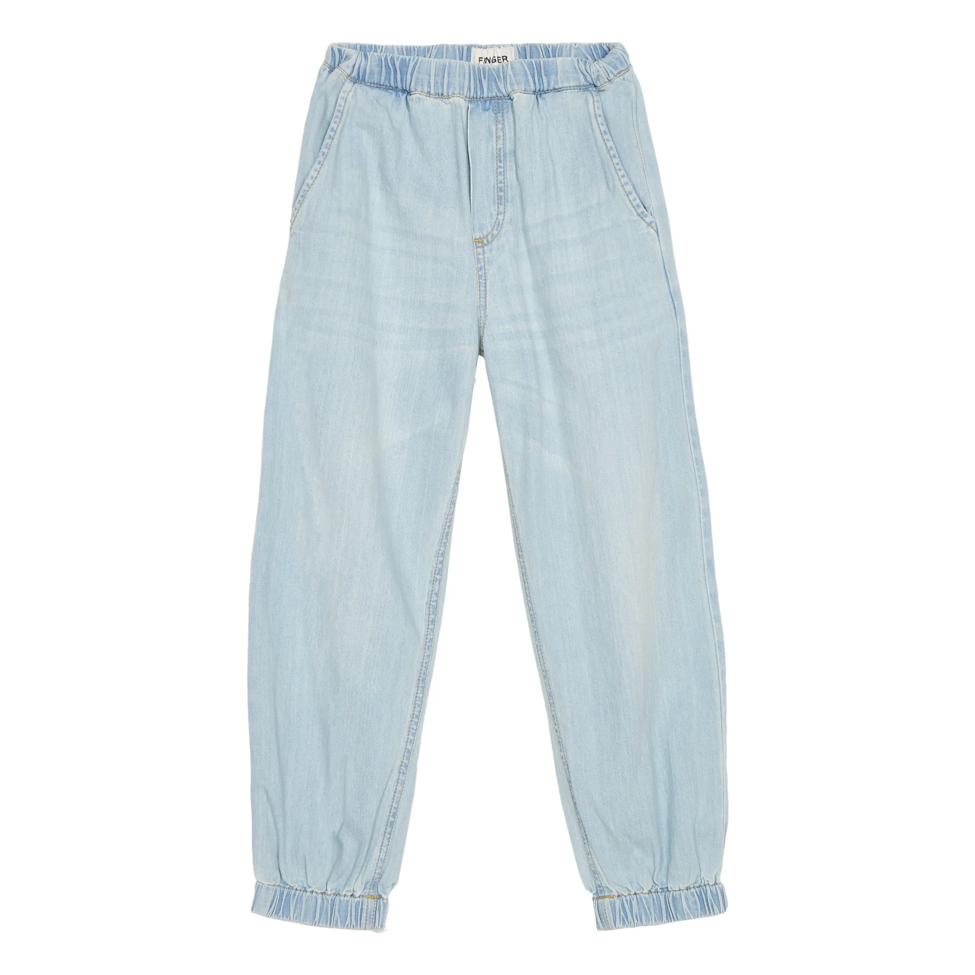 Finger In The Nose Denim Bleached Jogg Fit Slide Jeans