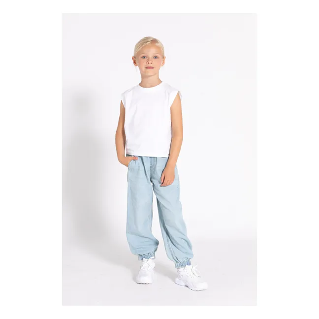 Jogg Fit Slide Jeans | Denim bleached