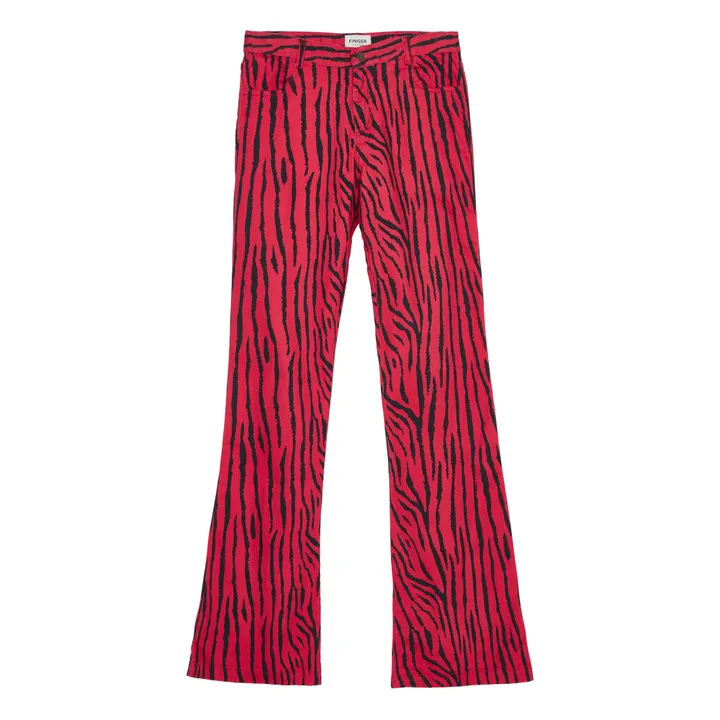 Jean Flare Amy | Rouge- Image produit n°0