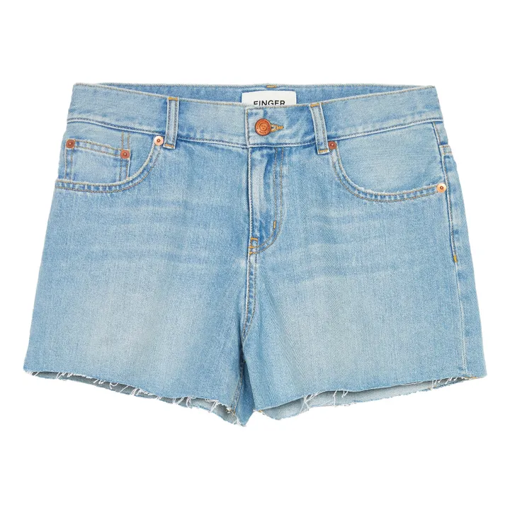 Short Low Waist Eva | Denim bleached- Image produit n°0