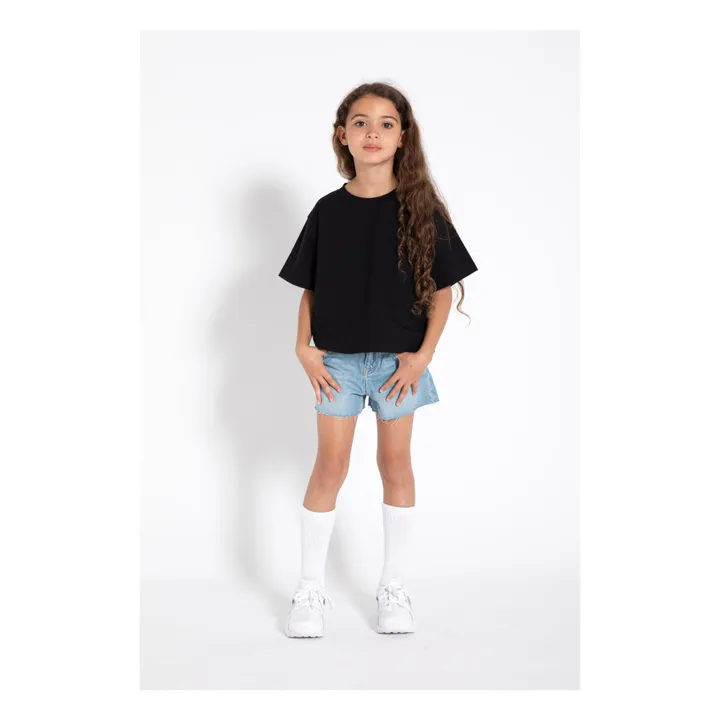 Short Low Waist Eva | Denim bleached- Image produit n°1