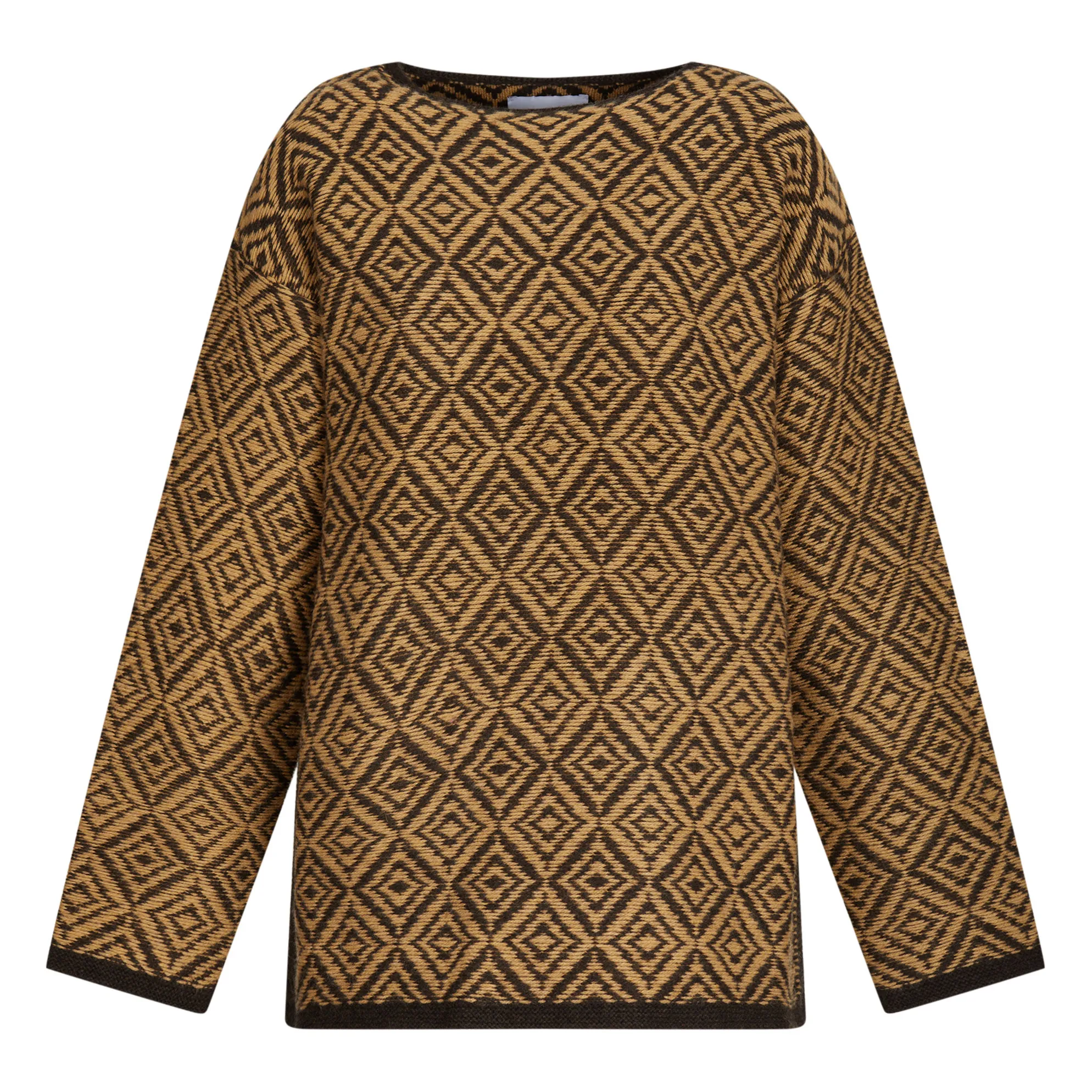 Laurence Bras Brown Groovy Merino Wool Sweater