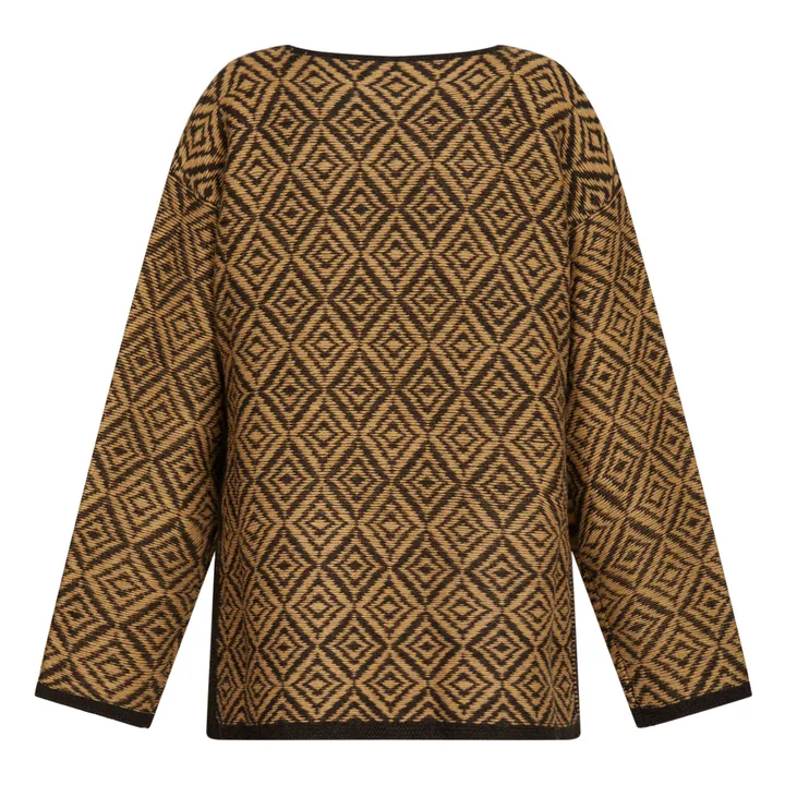 Jersey Groovy de lana merina | Marrón- Imagen del producto n°1