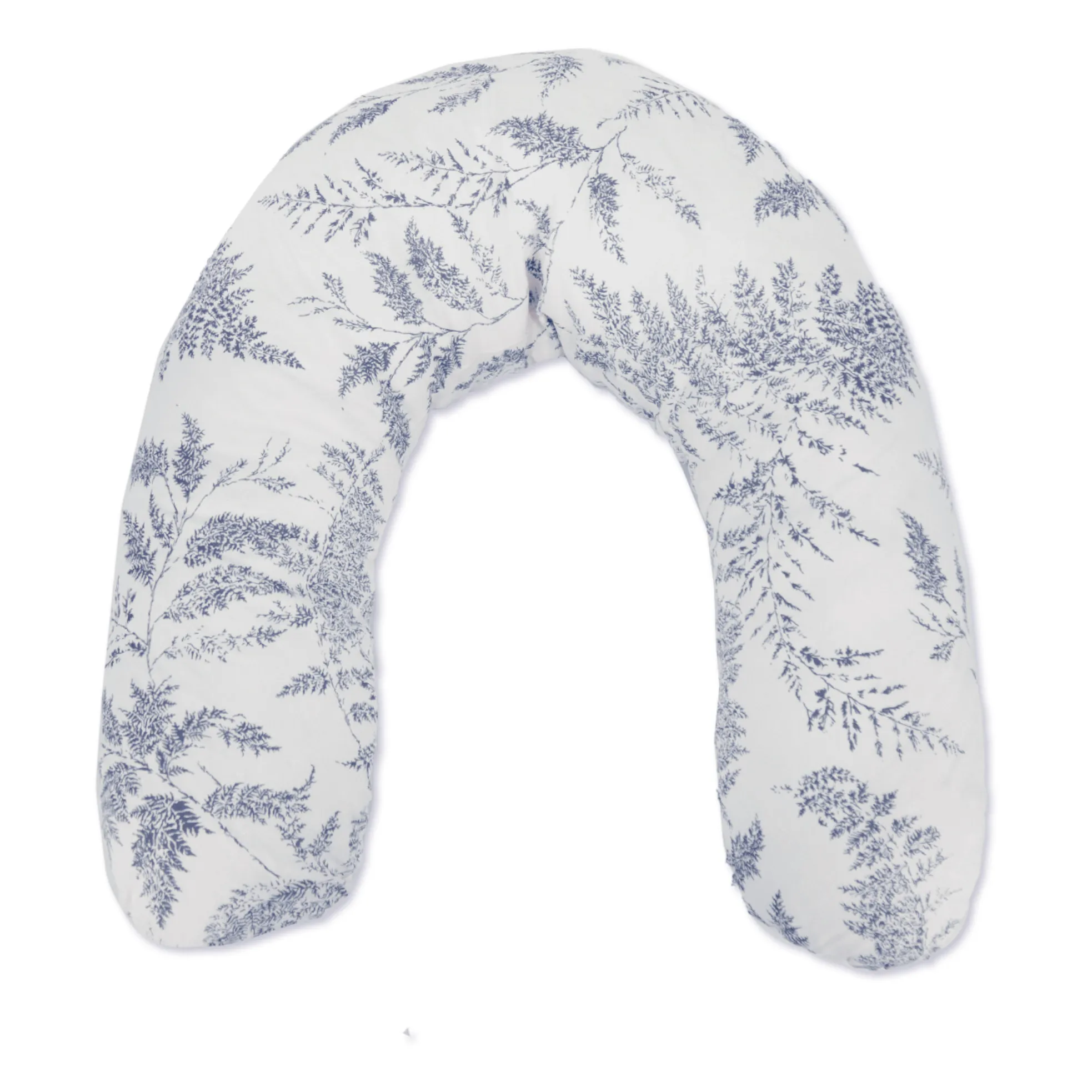 Coussin d'allaitement Feuillage | Bleu marine- Image produit n°0