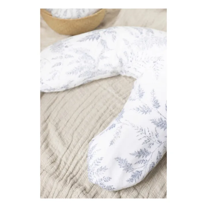 Coussin d'allaitement Feuillage | Bleu marine- Image produit n°1